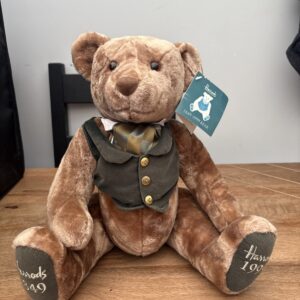 HARRODS 150 Year Anniversary Bear 1849-1999 Teddy Waistcoat 18" Jointed