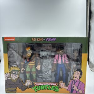 Neca Teenage Mutant Ninja Turtles Cartoon Rat King Vs Vernon Action Figures TMNT