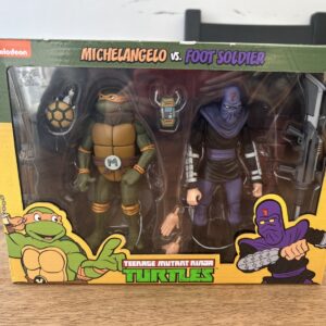 Neca Teenage Mutant Ninja Turtles Michelangelo Vs Foot Soldier