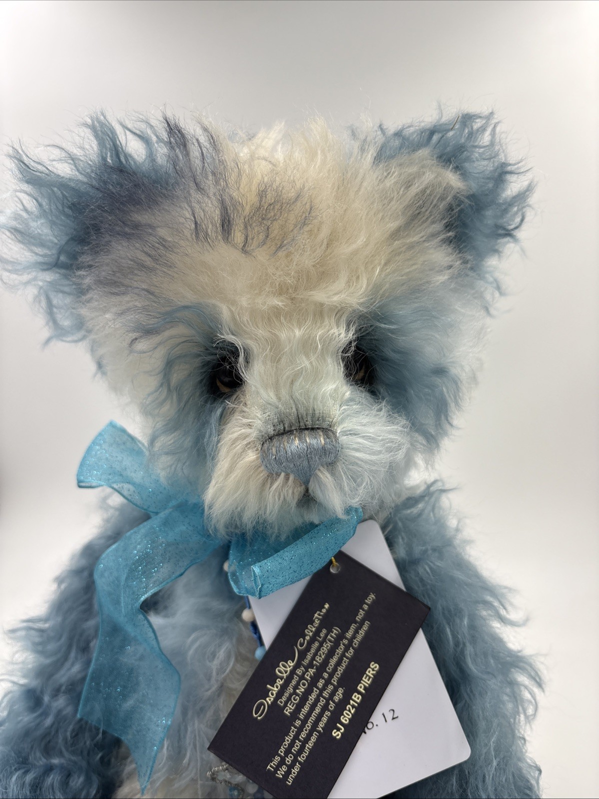 Charlie Bears Piers Limited Edition Of Only 250 Mohair Blue White Bear Tags - Image 2