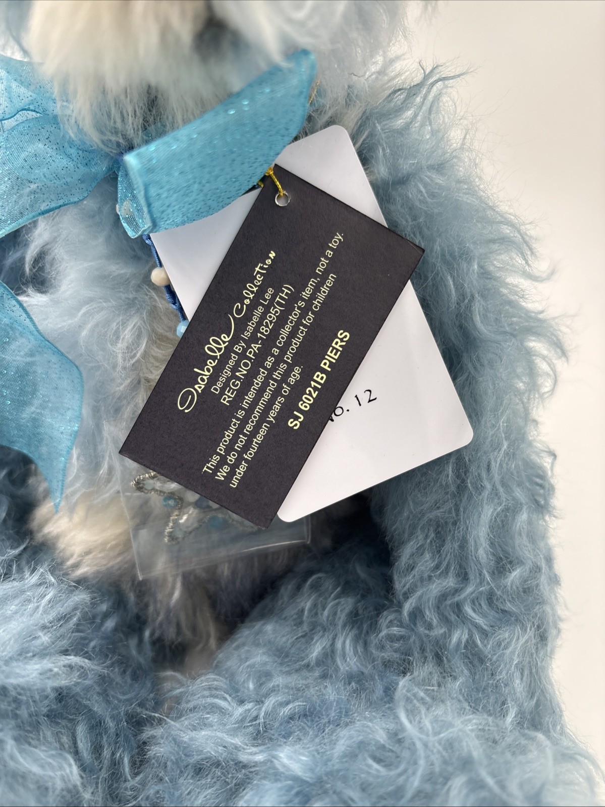 Charlie Bears Piers Limited Edition Of Only 250 Mohair Blue White Bear Tags - Image 3