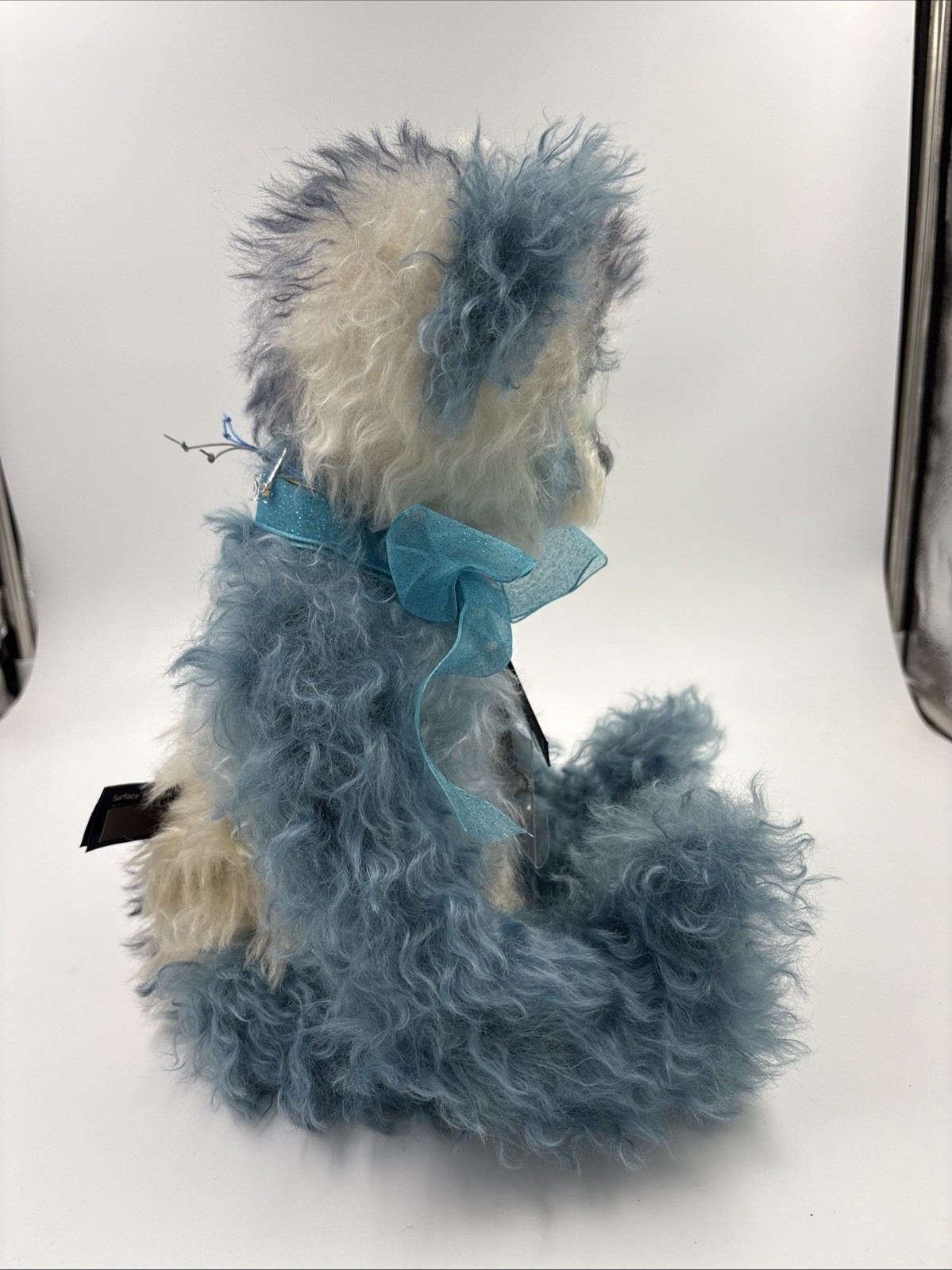Charlie Bears Piers Limited Edition Of Only 250 Mohair Blue White Bear Tags - Image 5