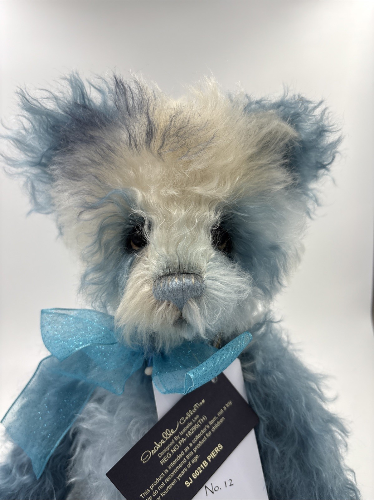 Charlie Bears Piers Limited Edition Of Only 250 Mohair Blue White Bear Tags - Image 8
