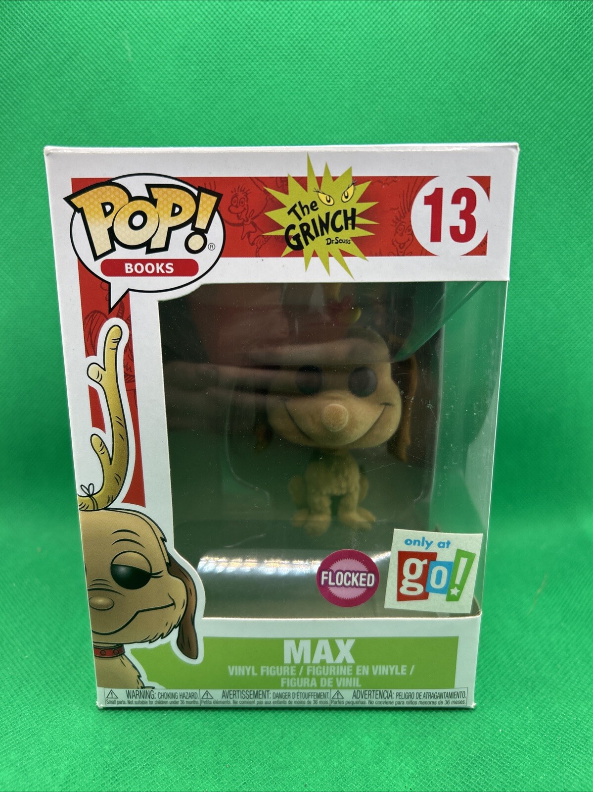 Funko Pop! Dr. Seuss The Grinch - Max (Flocked) Go! Calendar Club Exclusive