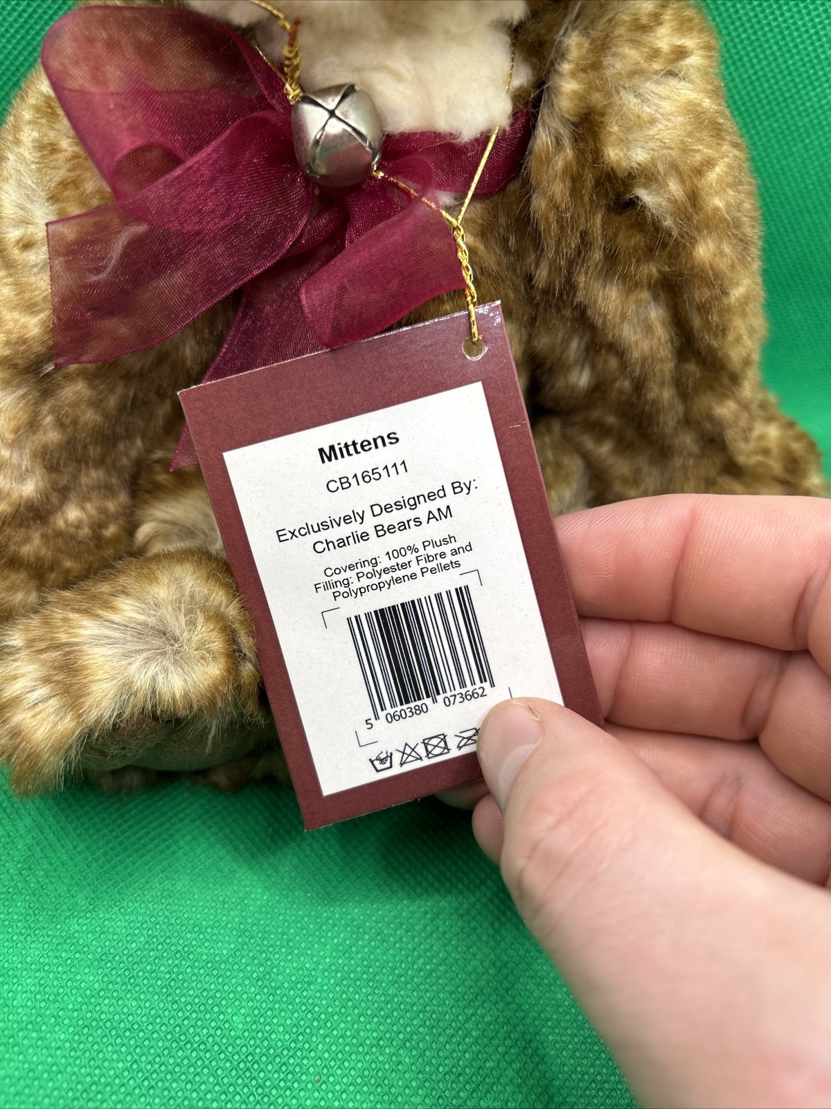 Charlie Bears Mittens Cat With Tag - Image 2