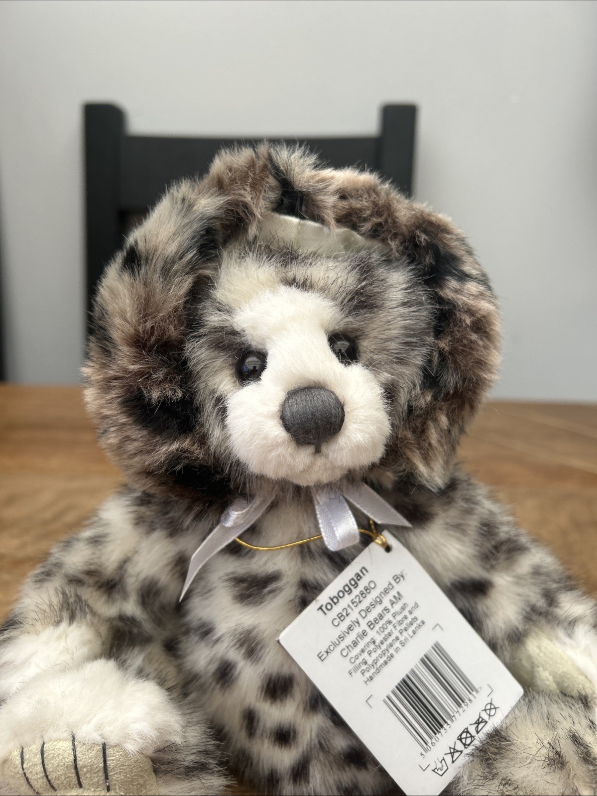 Rare, Retired Charlie Bears, Toboggan 2021. 11" / 28cm. - Image 2