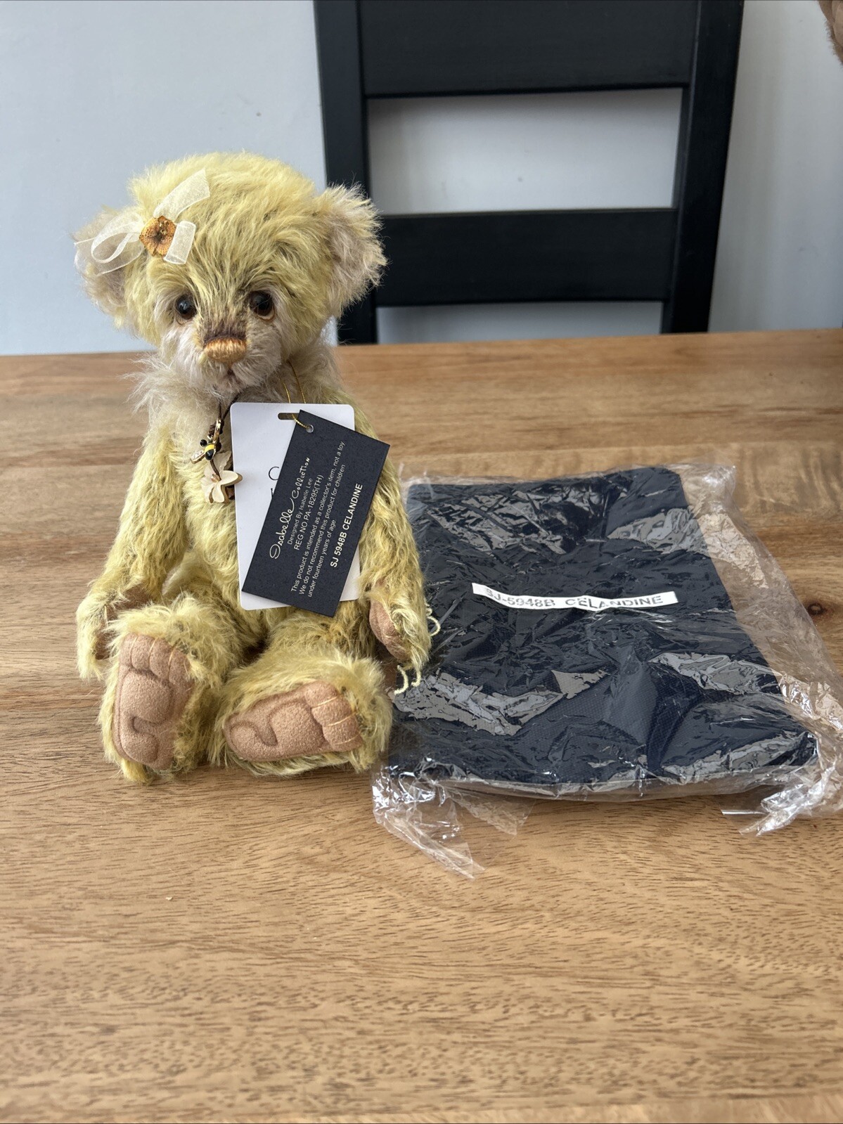 Charlie Bears Celandine Mohair Limited Edition Retired Rare Sweet Face 🩷💜