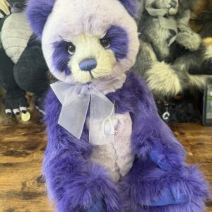 Charlie Bears Plumo Teddy Bear Panda - Parma Violet - Limited Edition To 300
