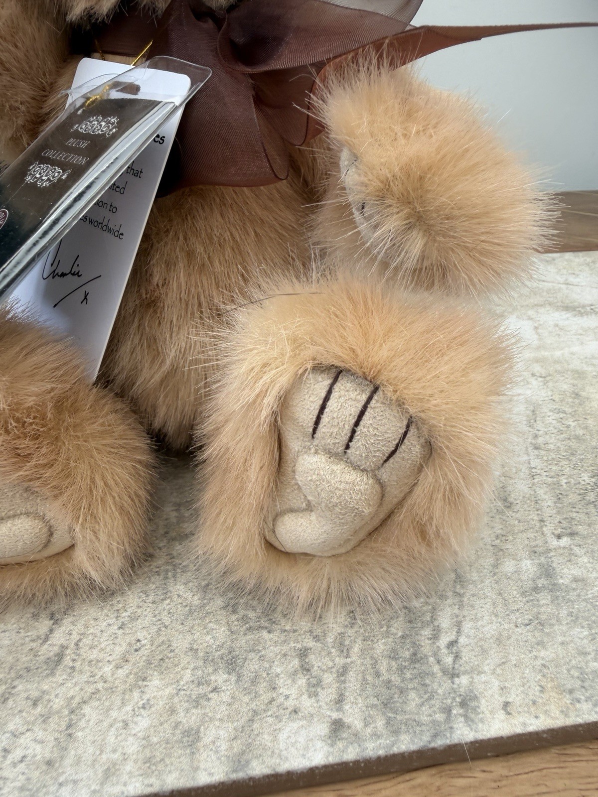 Charlie Bear Hand Signed Anniversary Scribbles with All Tags. Rare. - Image 4