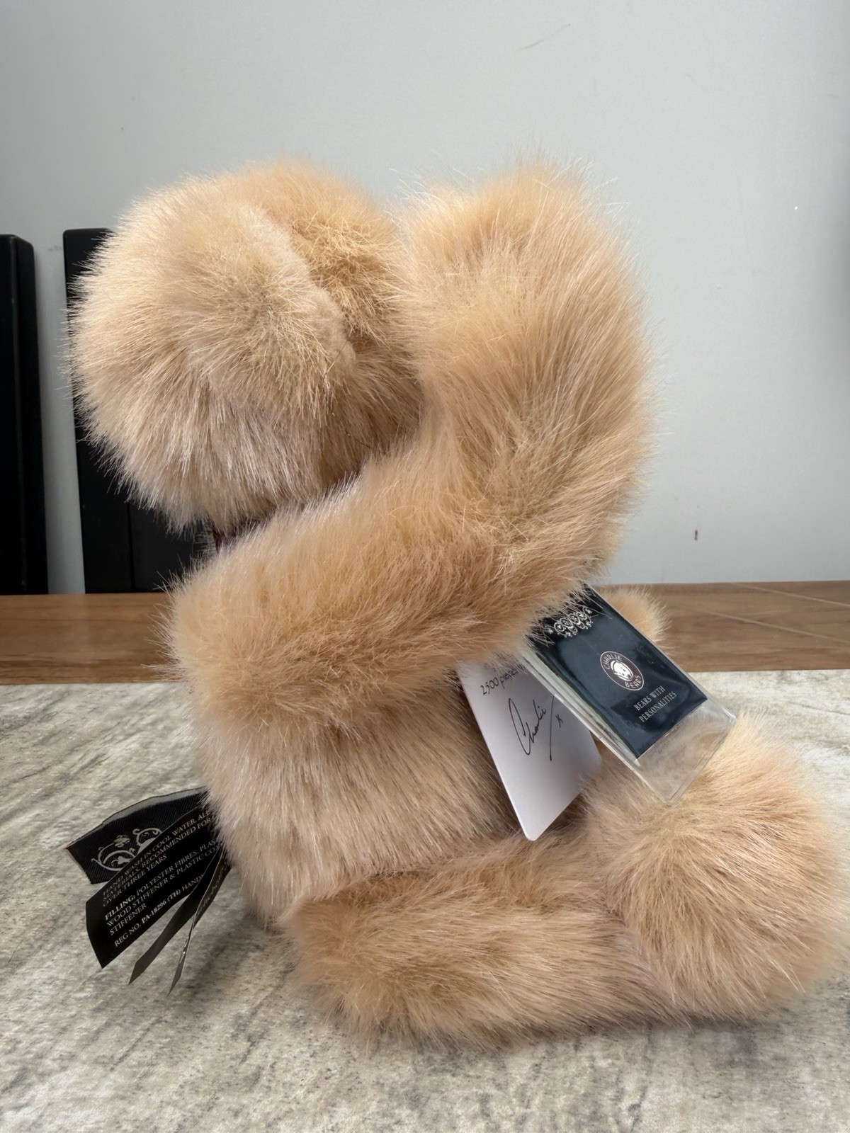 Charlie Bear Hand Signed Anniversary Scribbles with All Tags. Rare. - Image 6
