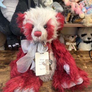 Charlie Bears MINGLE WITH TAGS,RED,MOHAIR,LTD ED/RTD 2015,ISABELLE LEE,15"/38 CM