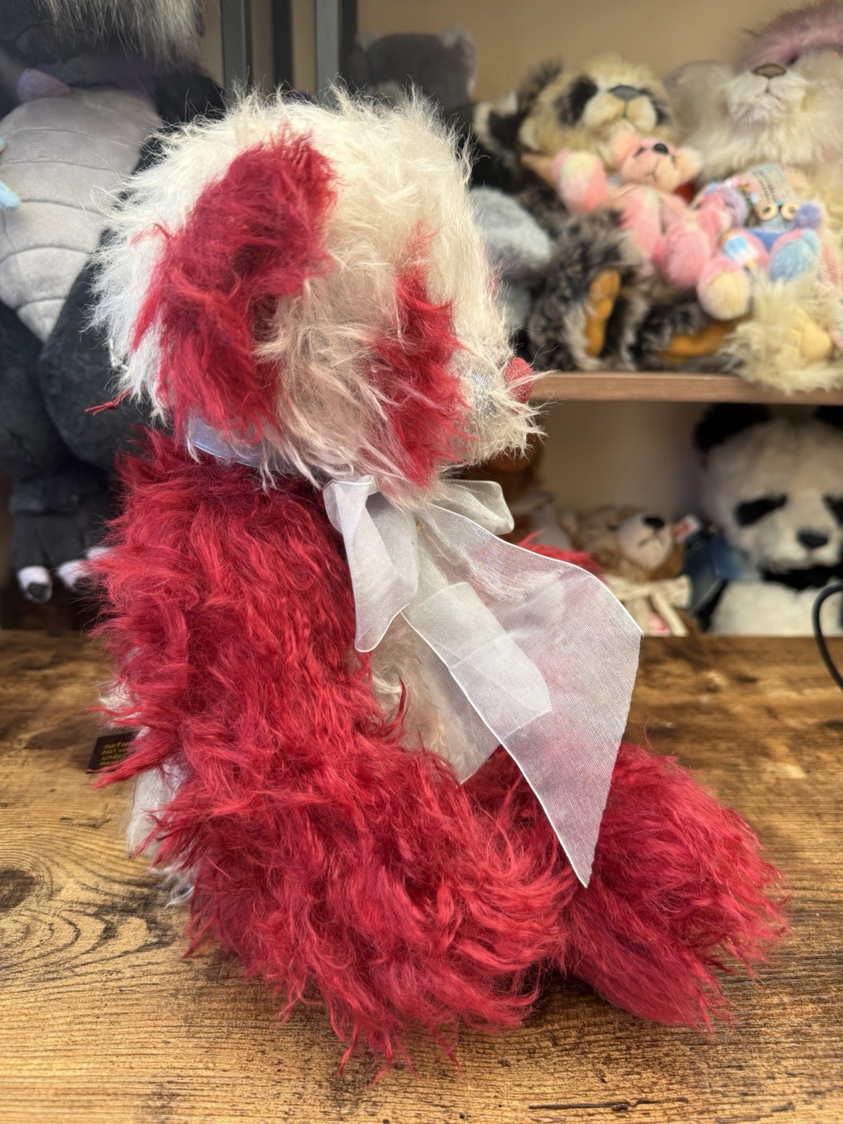 Charlie Bears MINGLE WITH TAGS,RED,MOHAIR,LTD ED/RTD 2015,ISABELLE LEE,15"/38 CM - Image 6