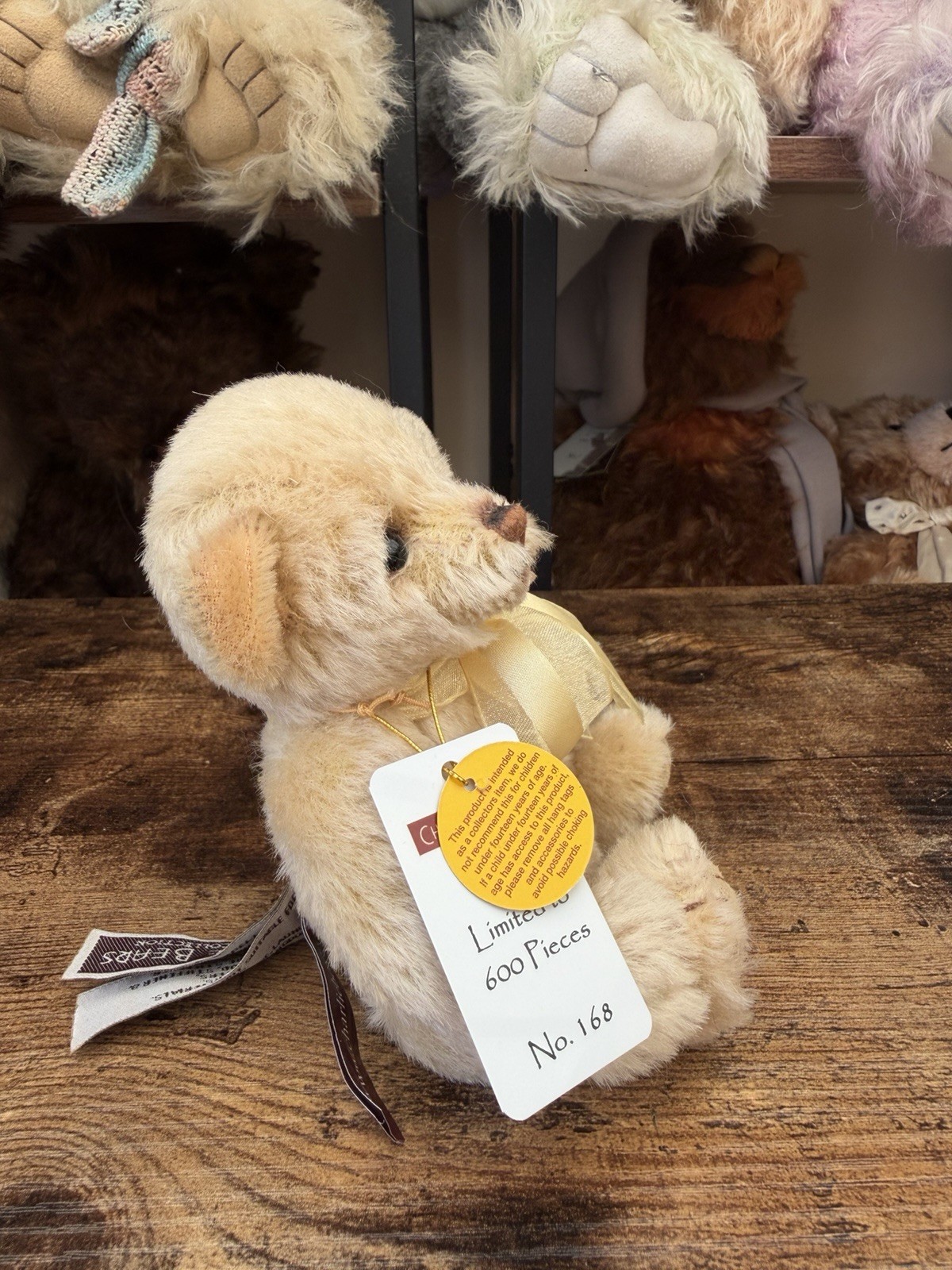 Charlie Bear Yo Yo Lovely Little Mohair Bear. Very Good Condition With Tags - Image 4