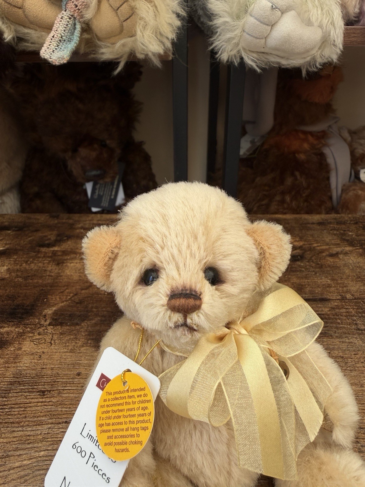 Charlie Bear Yo Yo Lovely Little Mohair Bear. Very Good Condition With Tags - Image 7