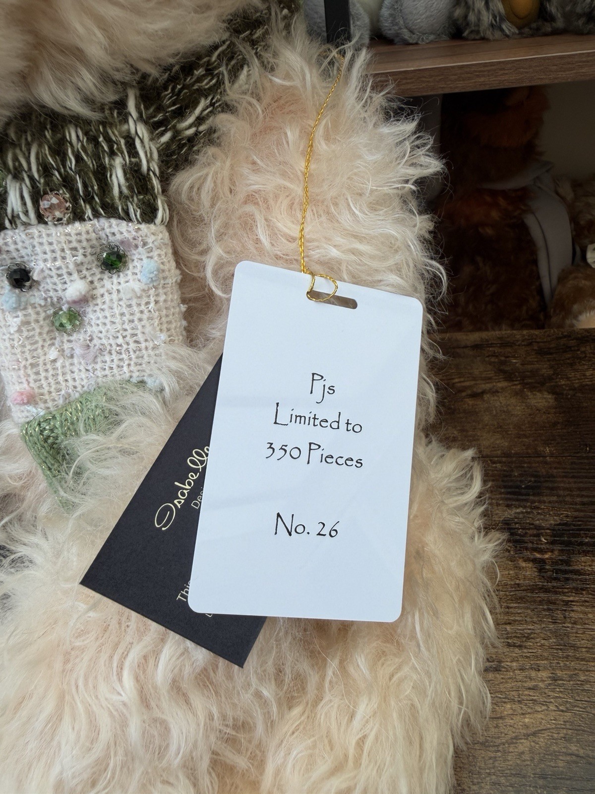 charlie bears PJ's 2021 24 inch mohair large no.26 of 350 - Image 15