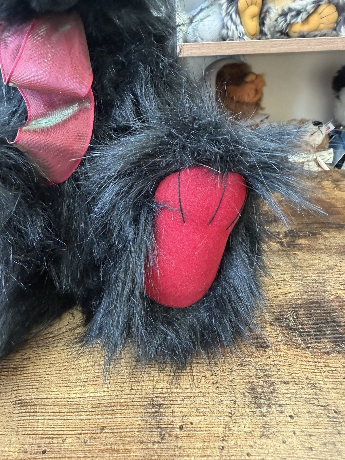 Charlie Bears RED LIQUORICE 15" 38cm Jointed Soft Plush Collectable Teddy Bear - Image 3