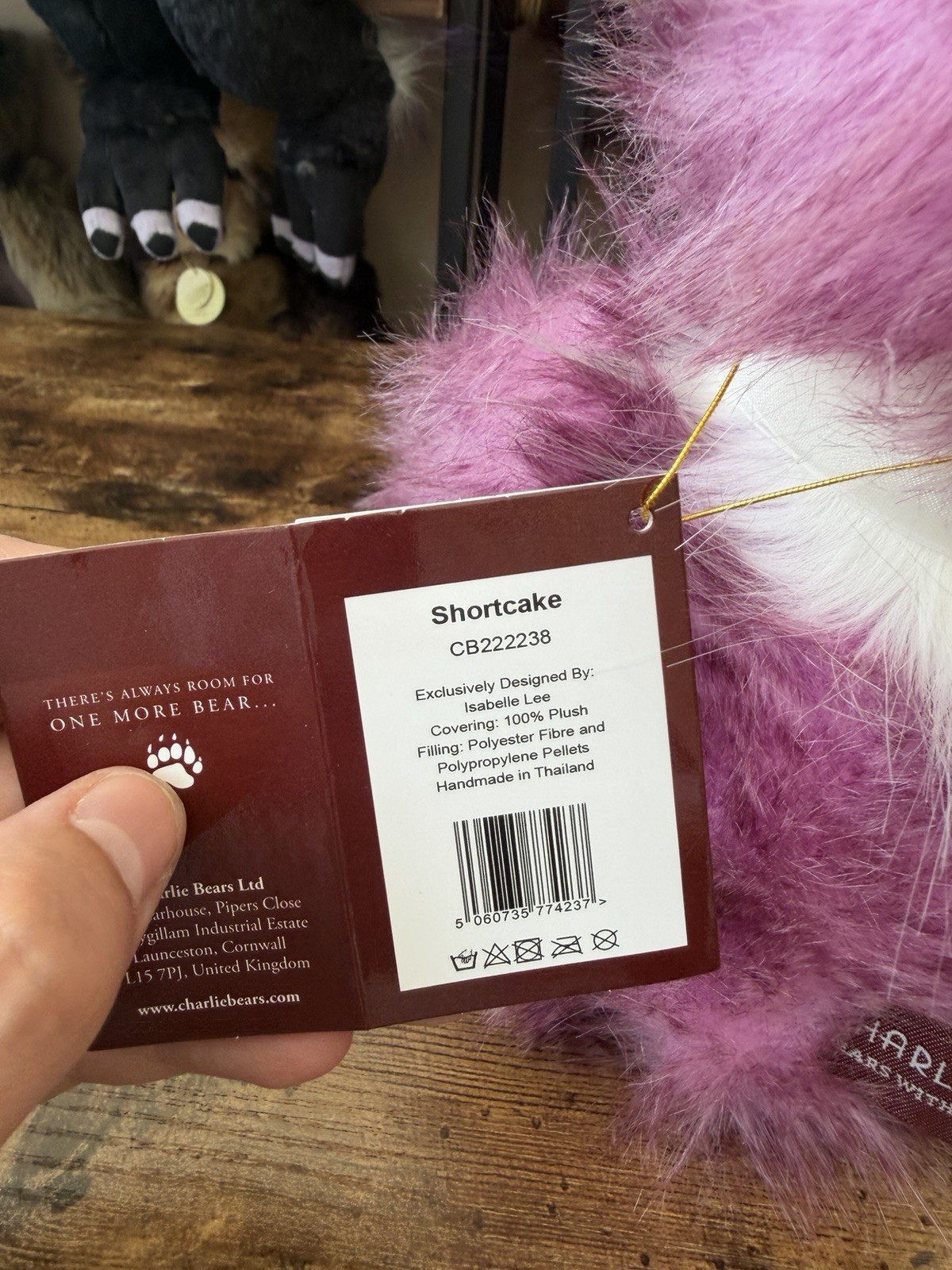 Charlie Bears Shortcake Plush Best Friends Club With Tags - Image 5