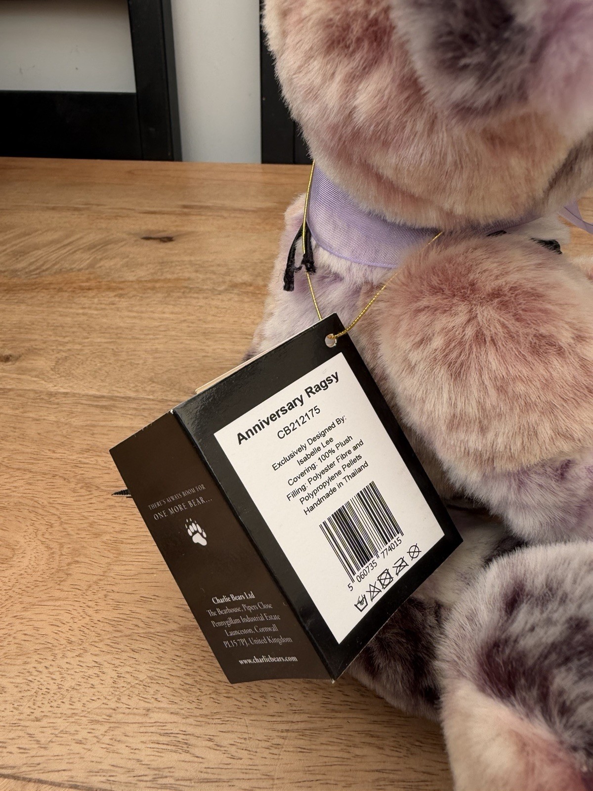 Charlie Bear Anniversary Ragsy New Rare With Tag - Image 4