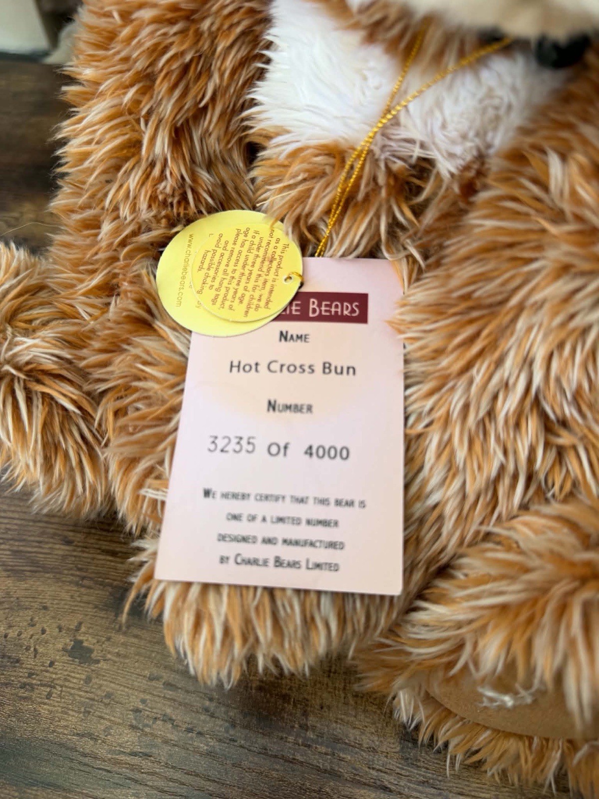 Charlie Bears Hot Cross Bun (Retired) - Image 6