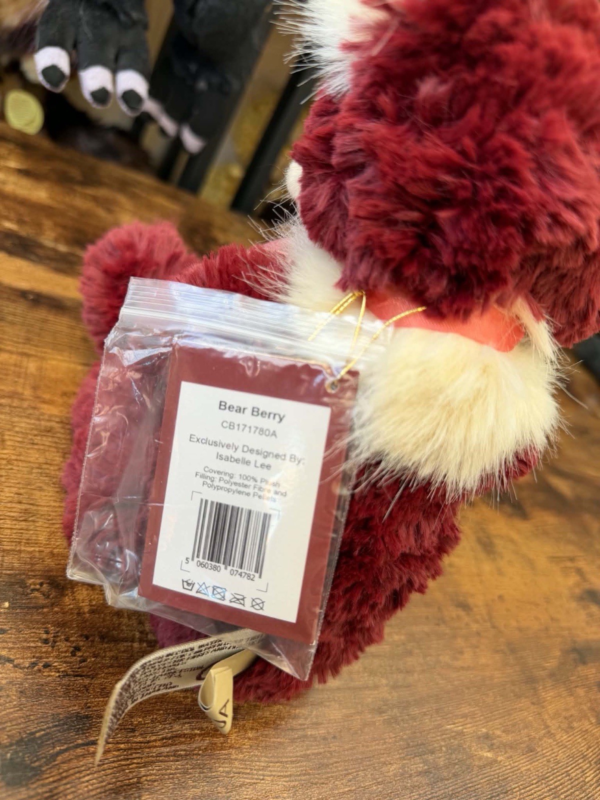 Berry Bear Charlie Bears QVC 30cm Secret collection Teddy Bear Plush - Image 3