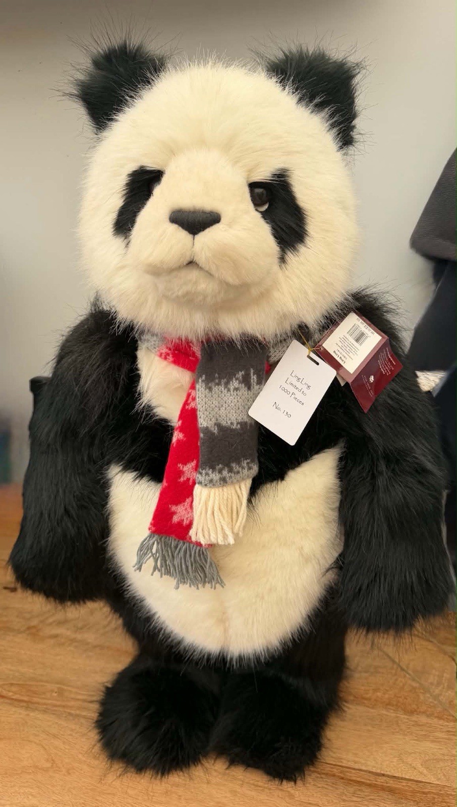 Charlie Bears Standing Panda Plush Bear Ling Ling 30inches BNWT - Image 6
