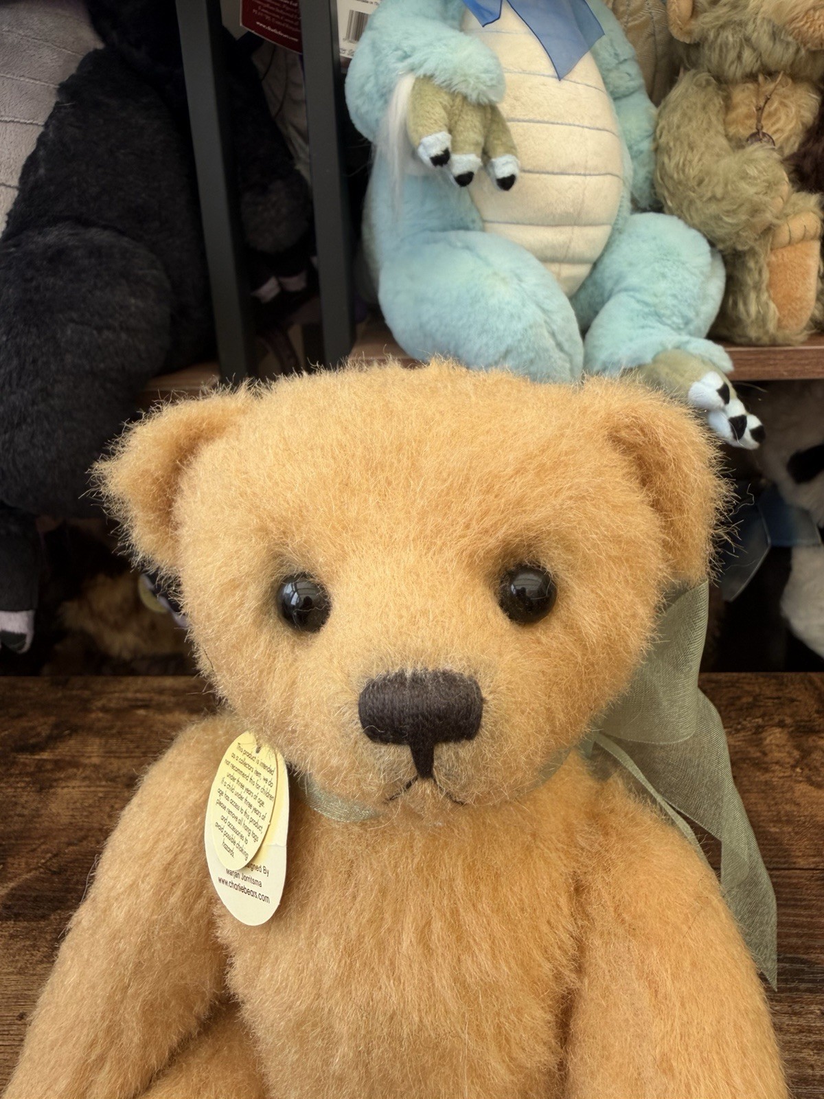 Retired Charlie bear Jay 34cm 2009 collection Marjan Jorritsma. - Image 2