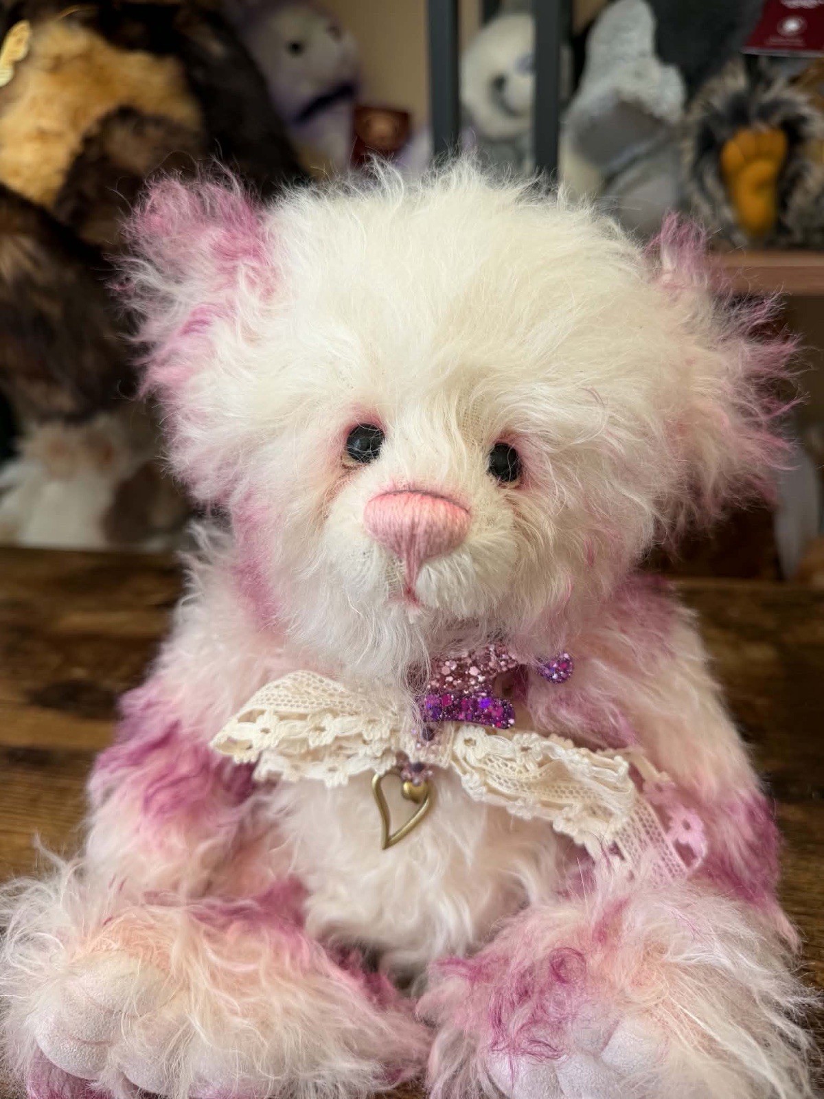Charlie Bears CURIE,PINK,TAGS,LTD ED/RTD,2022,MOHAIR,ISABELLE LEE,11" TALL - Image 3
