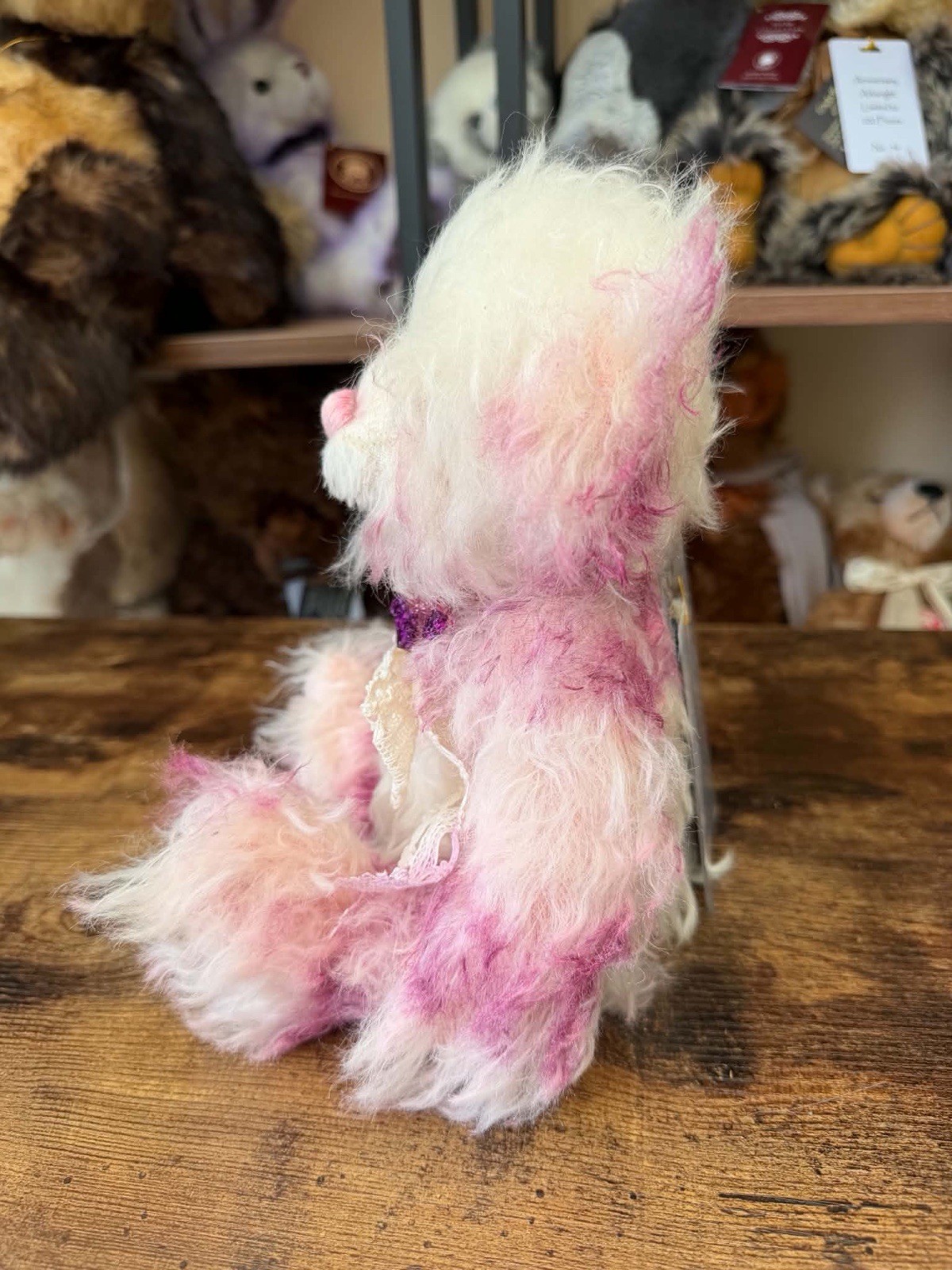 Charlie Bears CURIE,PINK,TAGS,LTD ED/RTD,2022,MOHAIR,ISABELLE LEE,11" TALL - Image 4