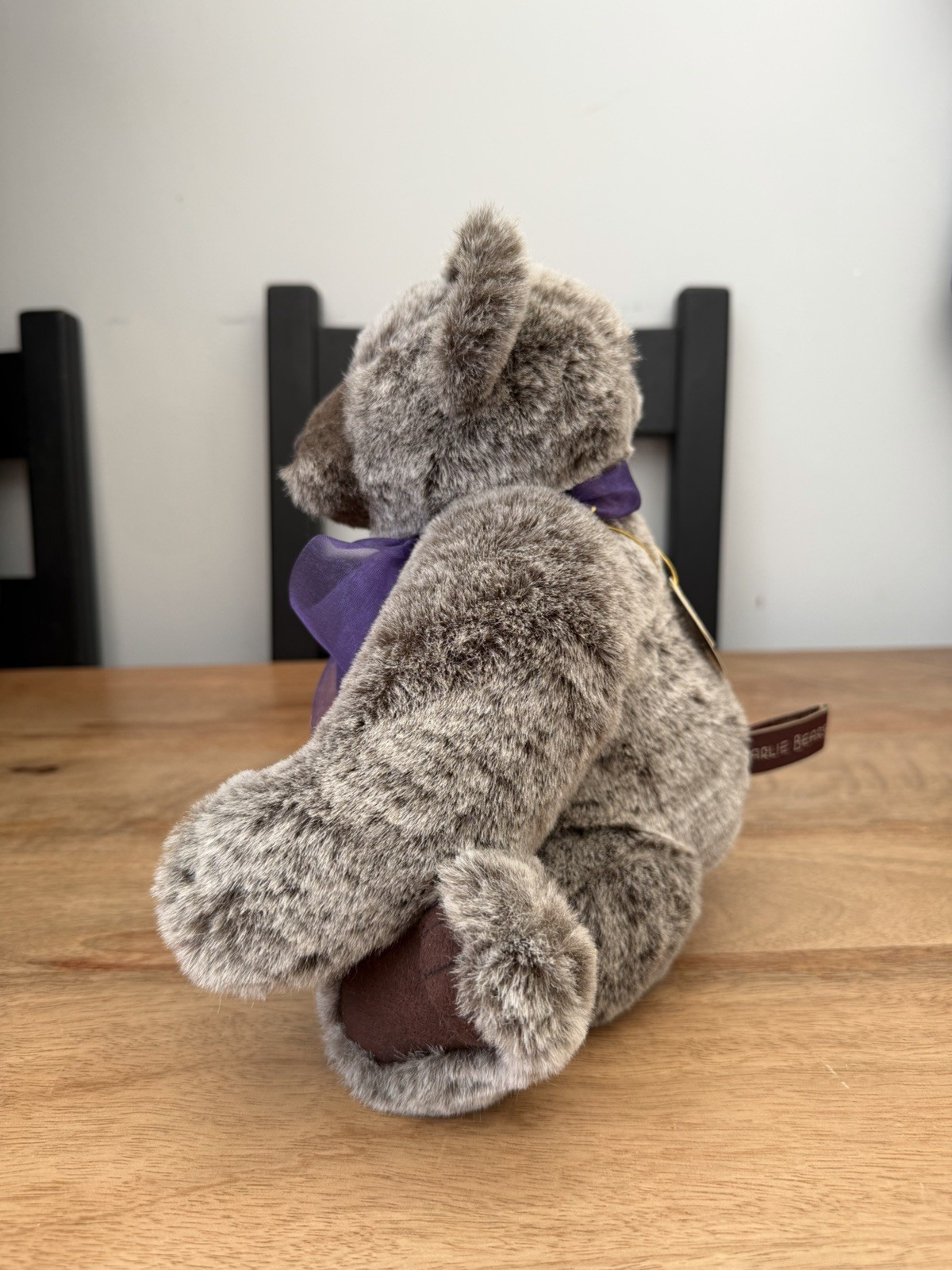 Charlie Bears Plush Sid Grey Bear CB094103A 2009 13 Inches with Tags - Image 8
