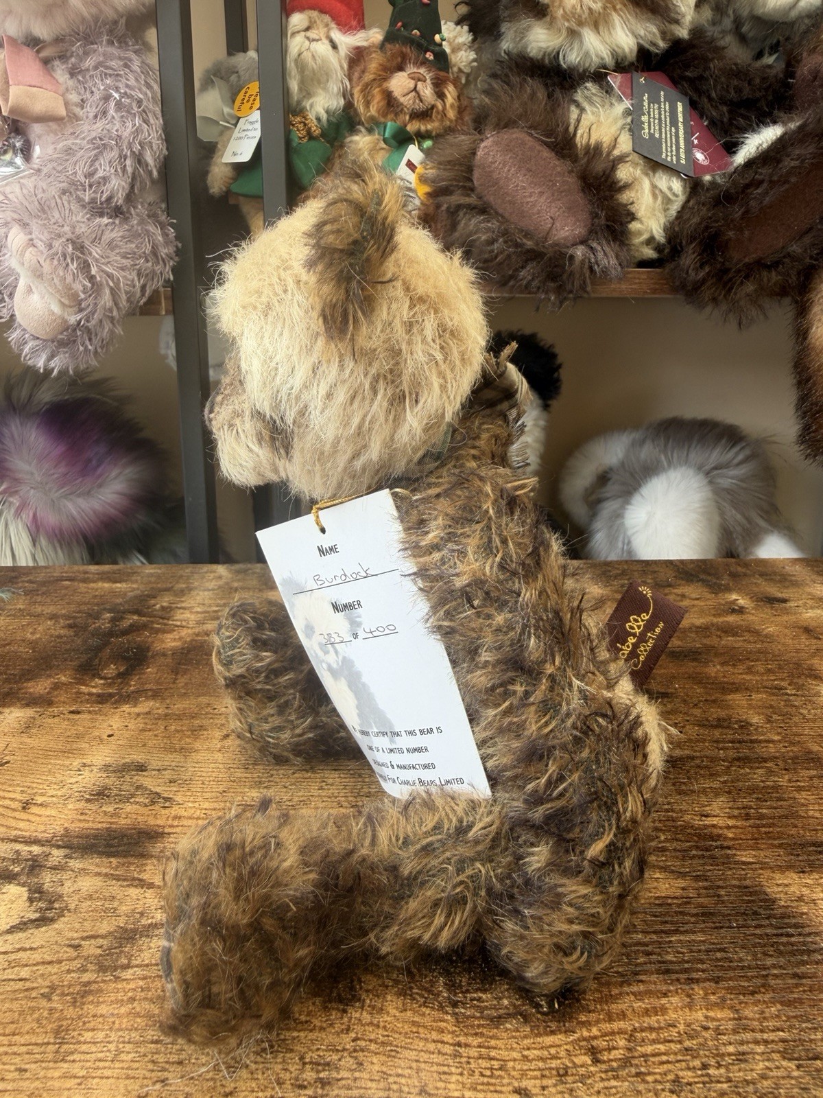 Charlie bears mohair Isabelle Lee BURDOCK Limited edition of 400 - Image 8