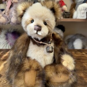 Charlie Bear - Anniversary Bear Mia - Small Brown/White Bear - CB151560