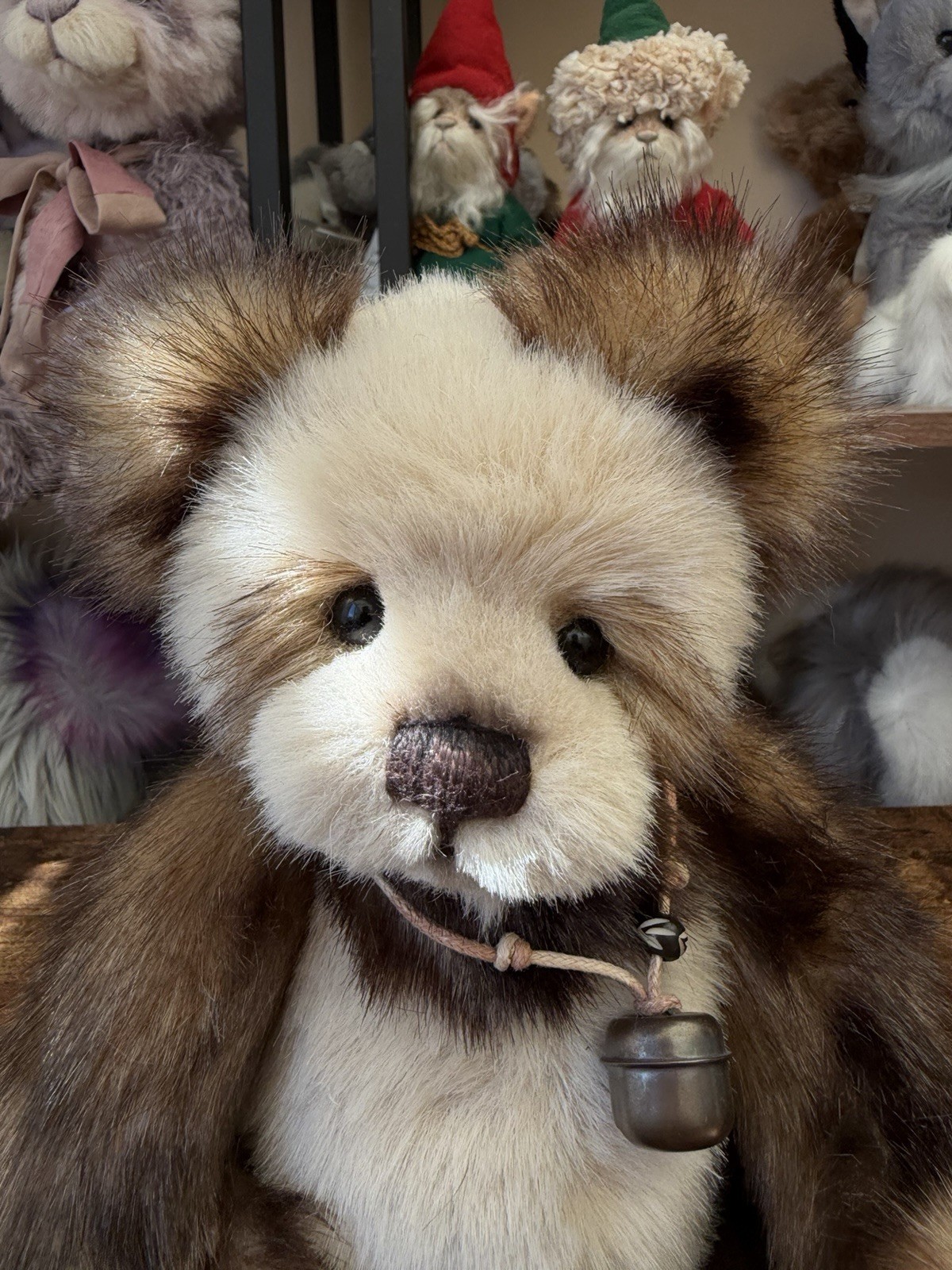 Charlie Bear - Anniversary Bear Mia - Small Brown/White Bear - CB151560 - Image 2