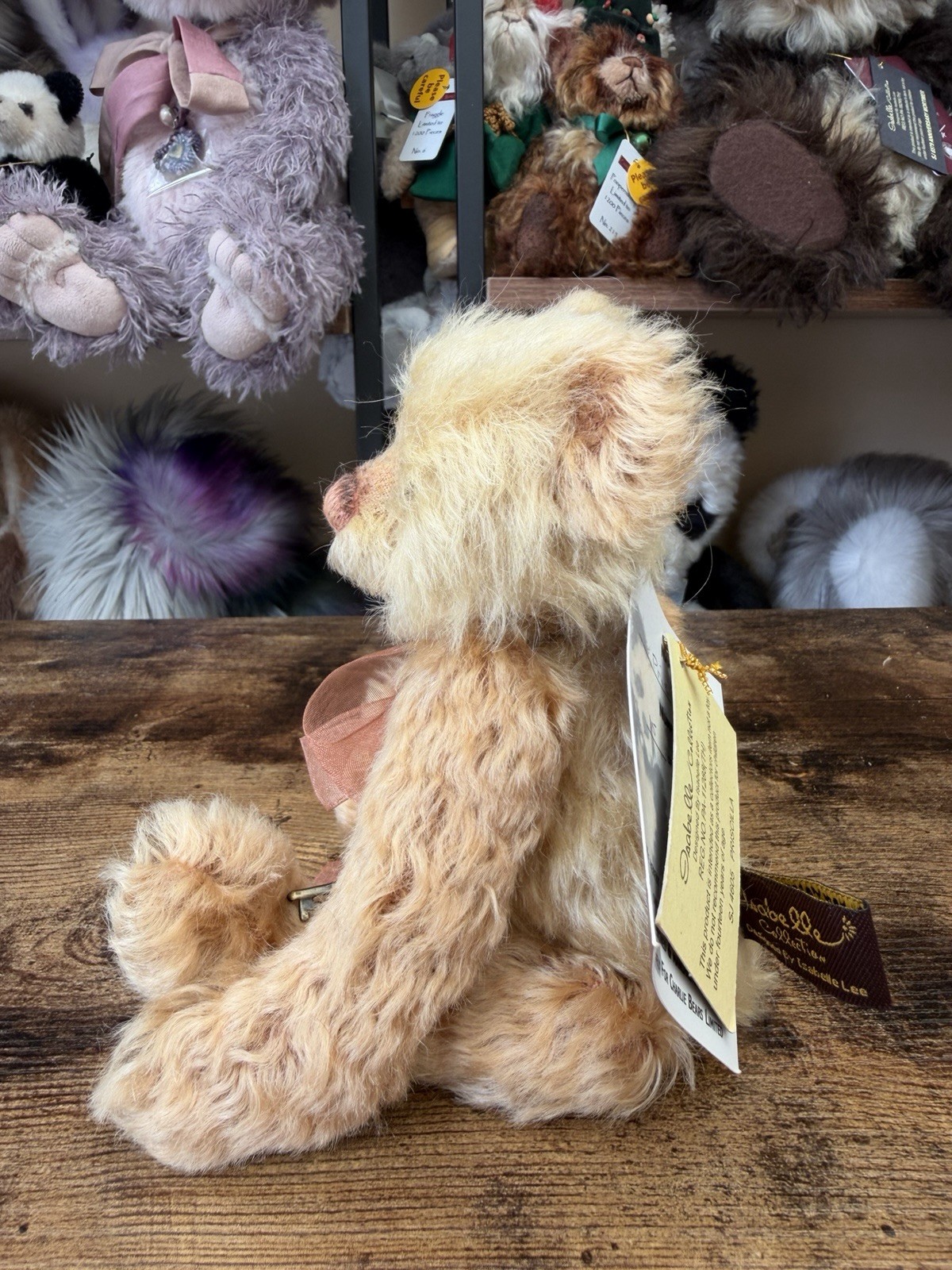 Charlie Bears Mohair Priscilla Limited Edition 2010 Retired sweet girl 🩷💜 - Image 3