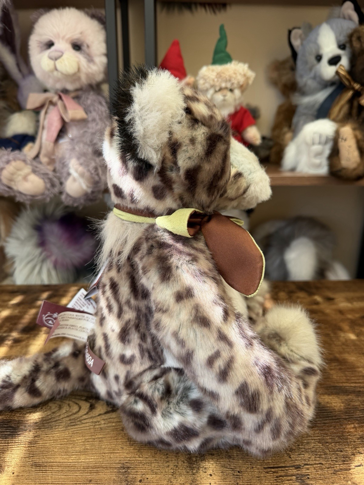 Charlie Bears FLAPDOODLE Beautiful Plumo Leopard Immaculate with Tags - Image 5