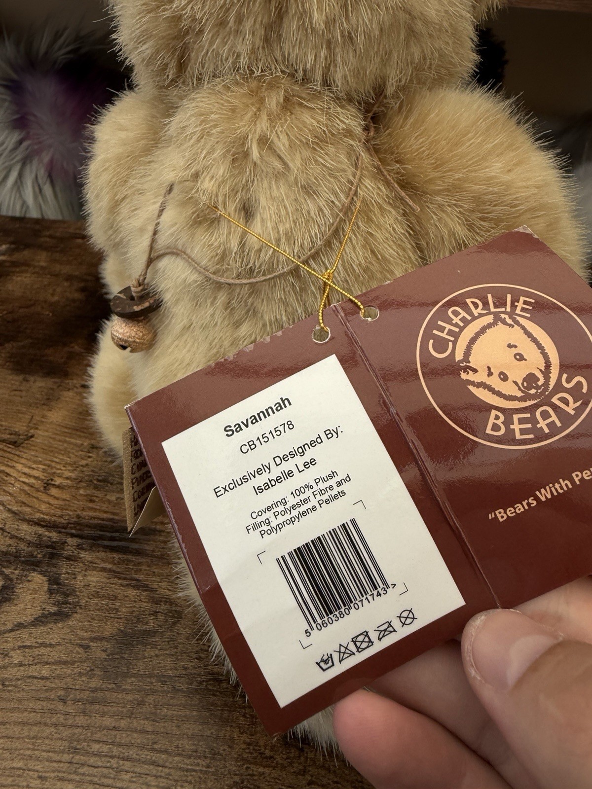 Charlie Bears Savannah Lion Isabelle Lee Retired Tagged Jointed Collectable - Image 7