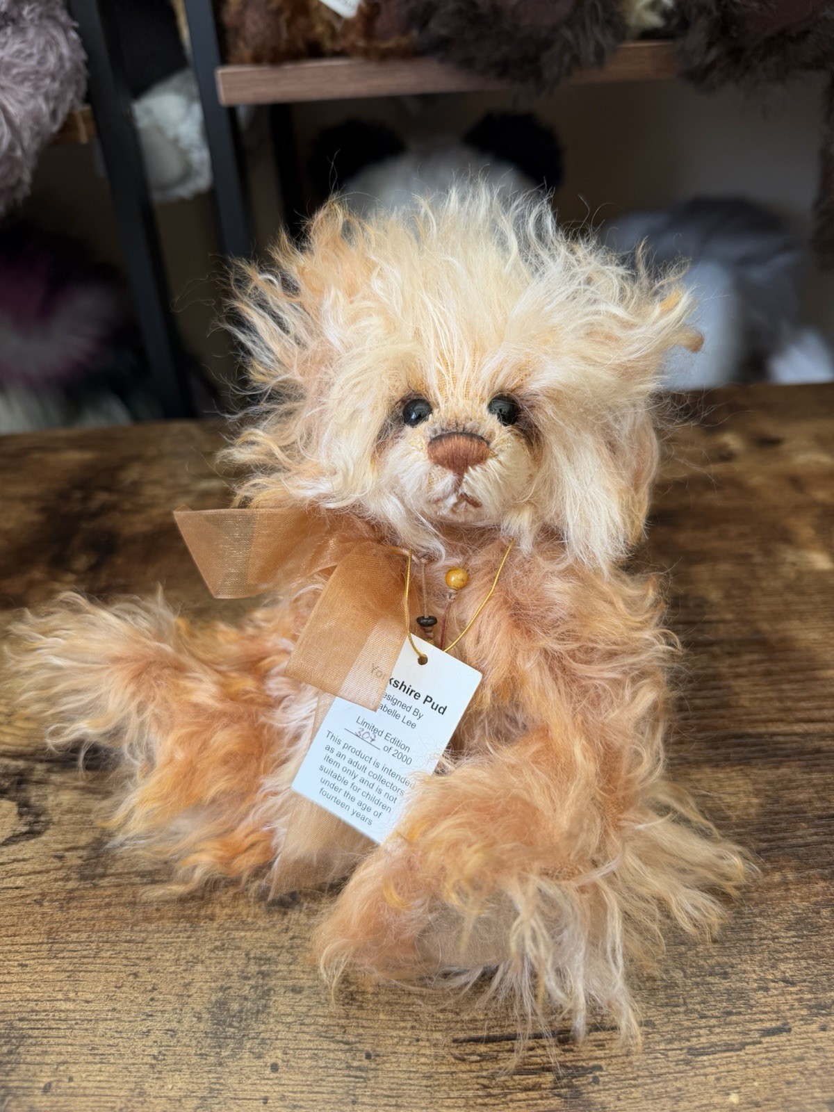 Charlie Bears Mohair Yorkshire Pud Minimo Limited Ed 2012 with Tags Adorable 🩷