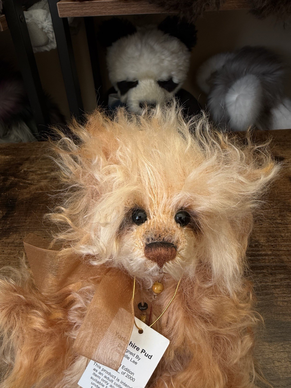 Charlie Bears Mohair Yorkshire Pud Minimo Limited Ed 2012 with Tags Adorable 🩷 - Image 2