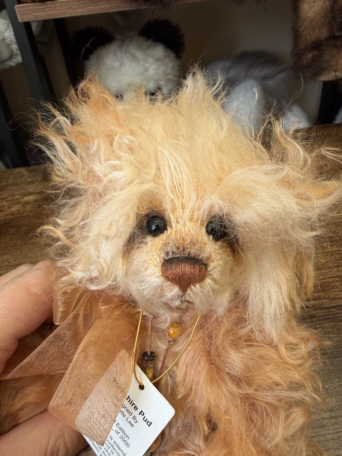 Charlie Bears Mohair Yorkshire Pud Minimo Limited Ed 2012 with Tags Adorable 🩷 - Image 4