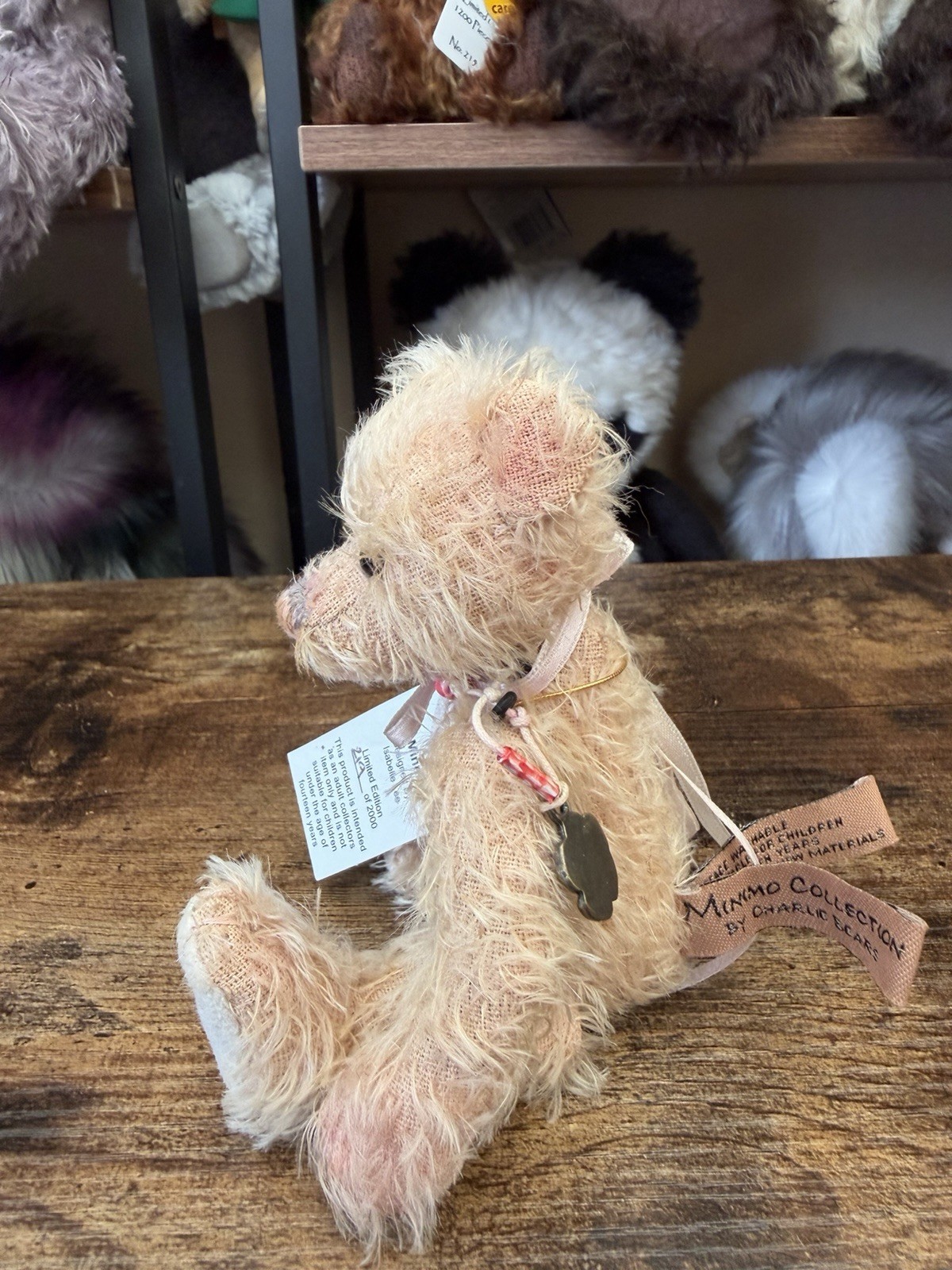 Retired Limited Edition Charlie Bears Minimo Jointed Bear Minnie - Image 6