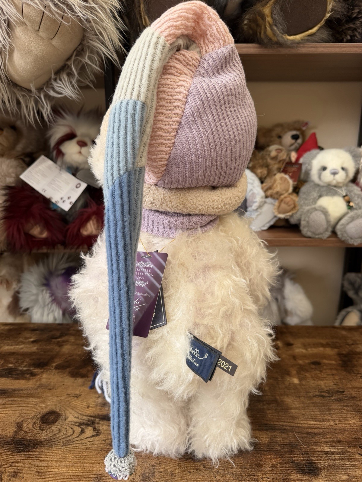 Charlie Bears SLIPPERS Mohair Limited Edition Best Friends Club Exclusive Tags - Image 5