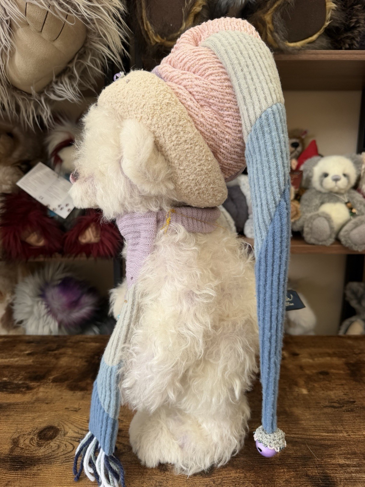 Charlie Bears SLIPPERS Mohair Limited Edition Best Friends Club Exclusive Tags - Image 8