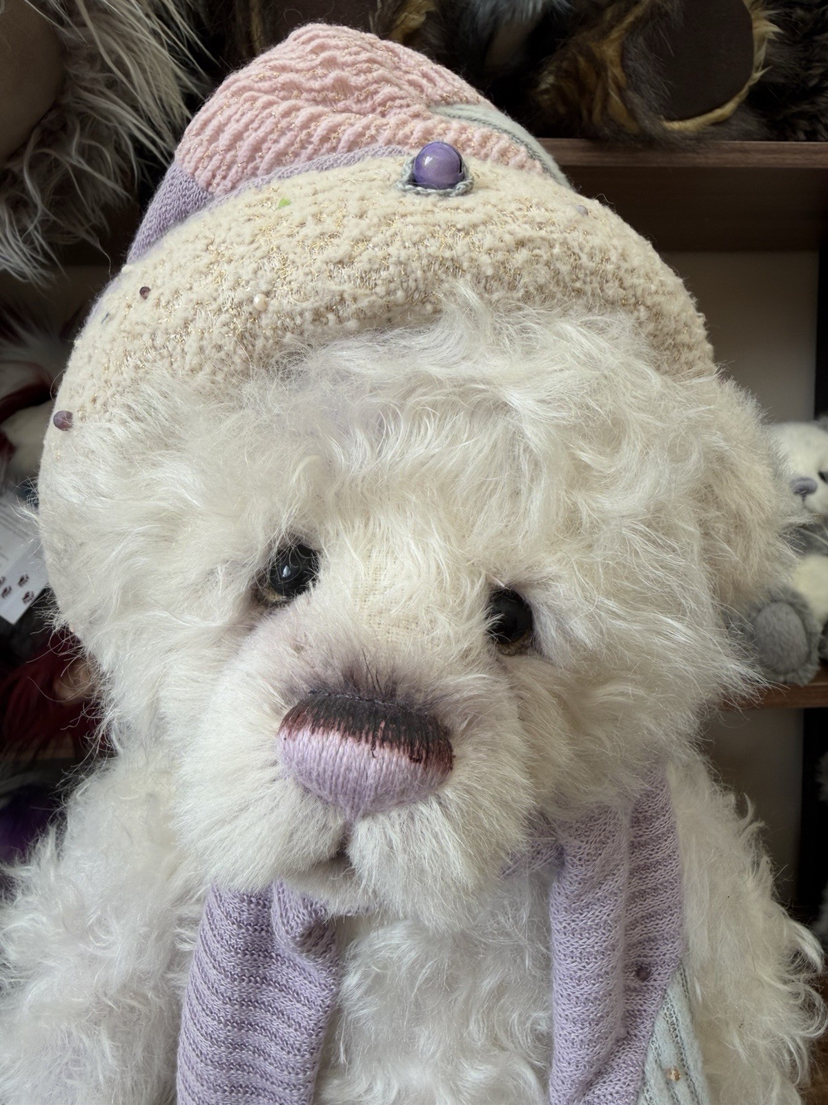 Charlie Bears SLIPPERS Mohair Limited Edition Best Friends Club Exclusive Tags - Image 9