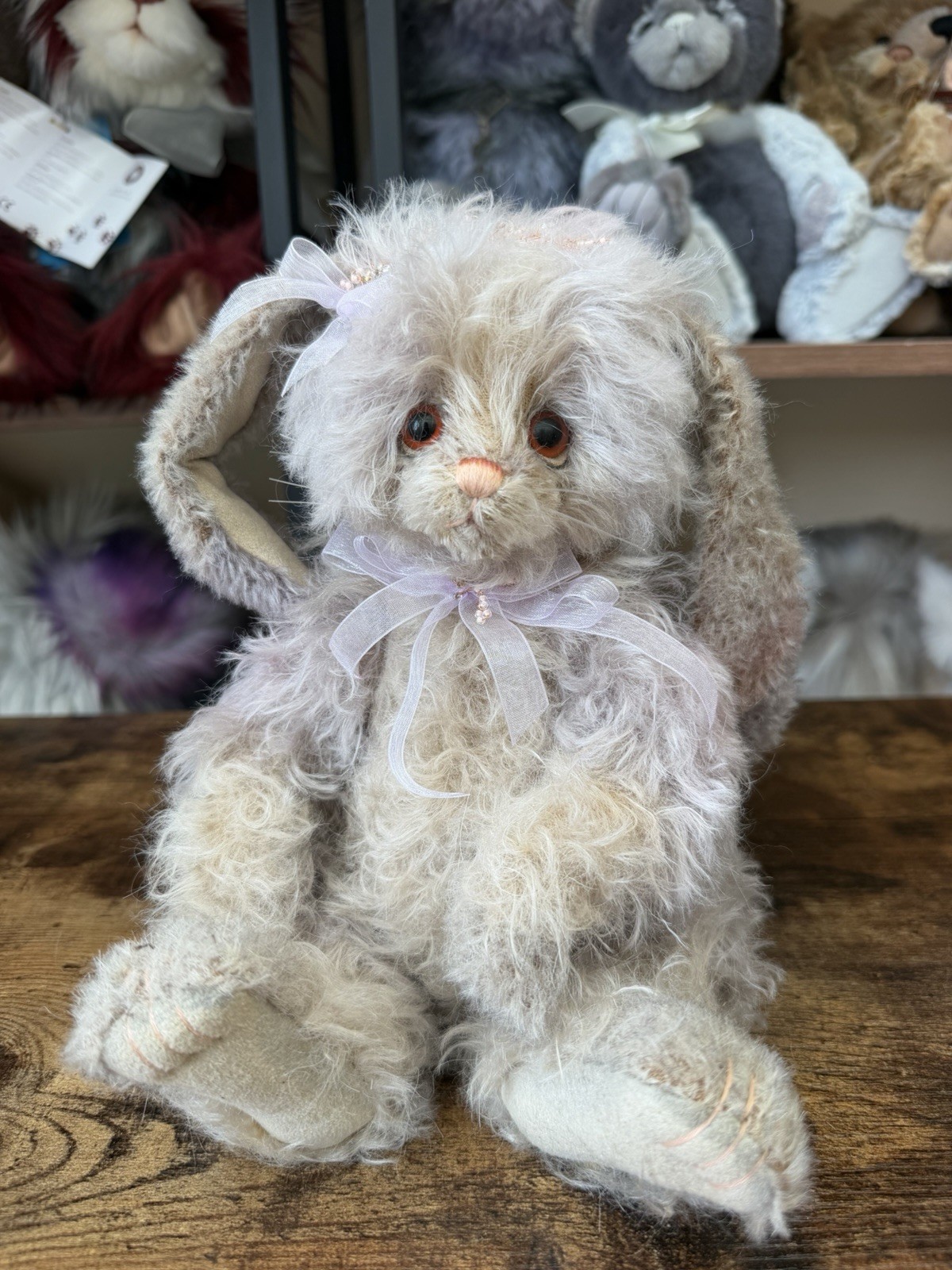 charlie bears Mohair Petal bunny / Rabbit 🐰 BNWT 🐰🌸 extremely rare