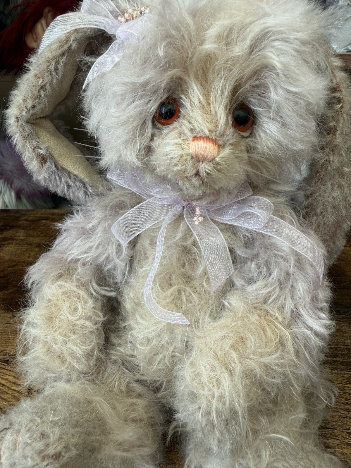 charlie bears Mohair Petal bunny / Rabbit 🐰 BNWT 🐰🌸 extremely rare - Image 3