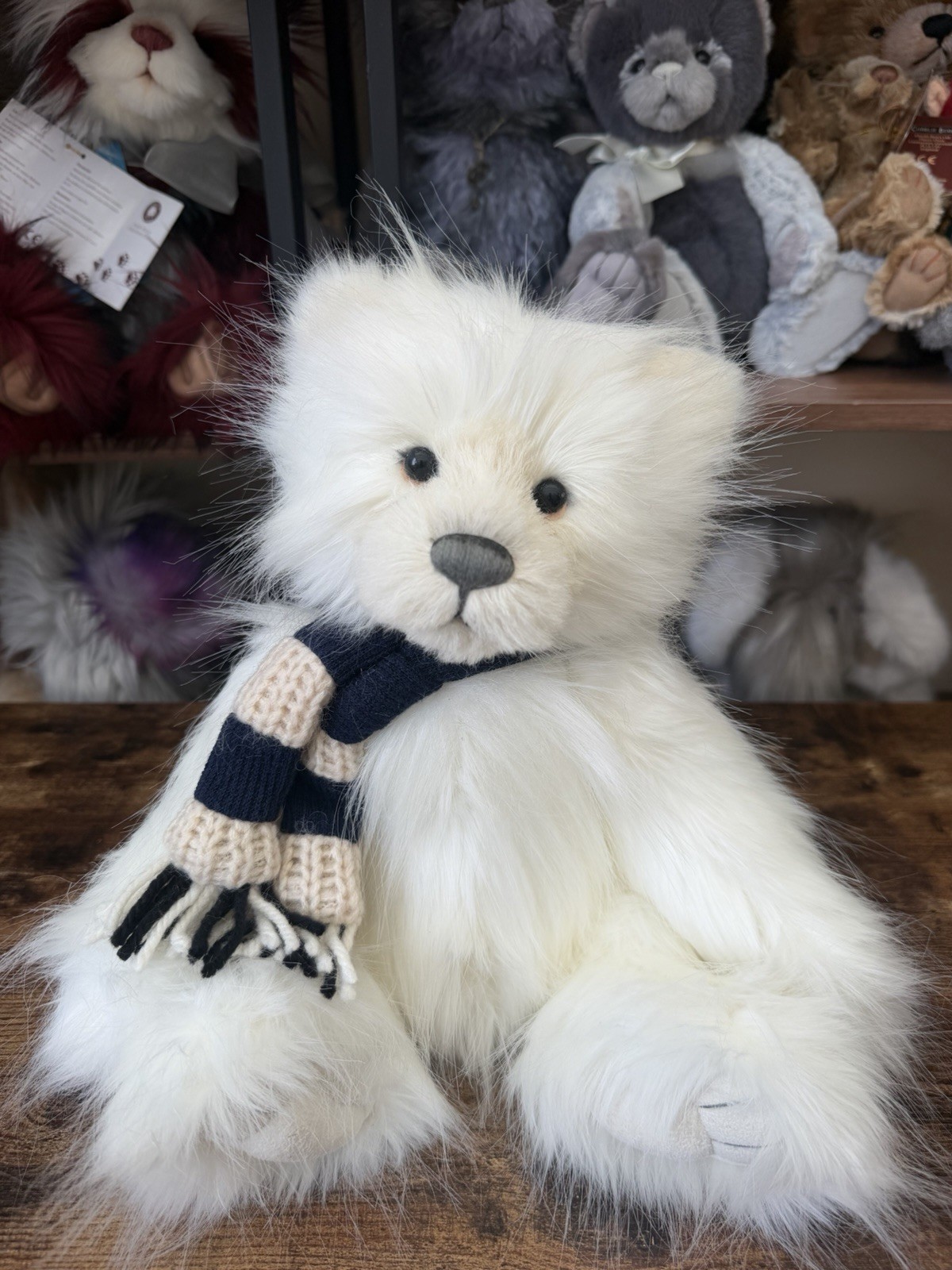 Charlie Bears Snowbaby Teddy Bear Retired Tagged Isabelle Lee Designed