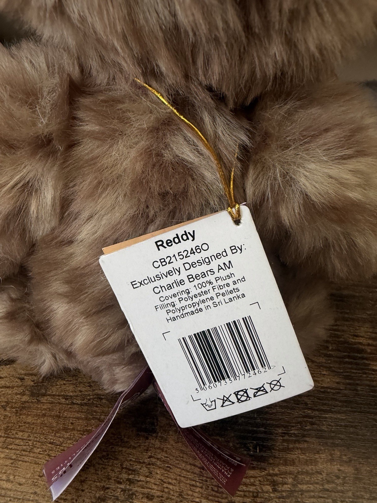 Retired Charlie Bears Reddy. Size 32cm. In Excellent Condition - Image 6