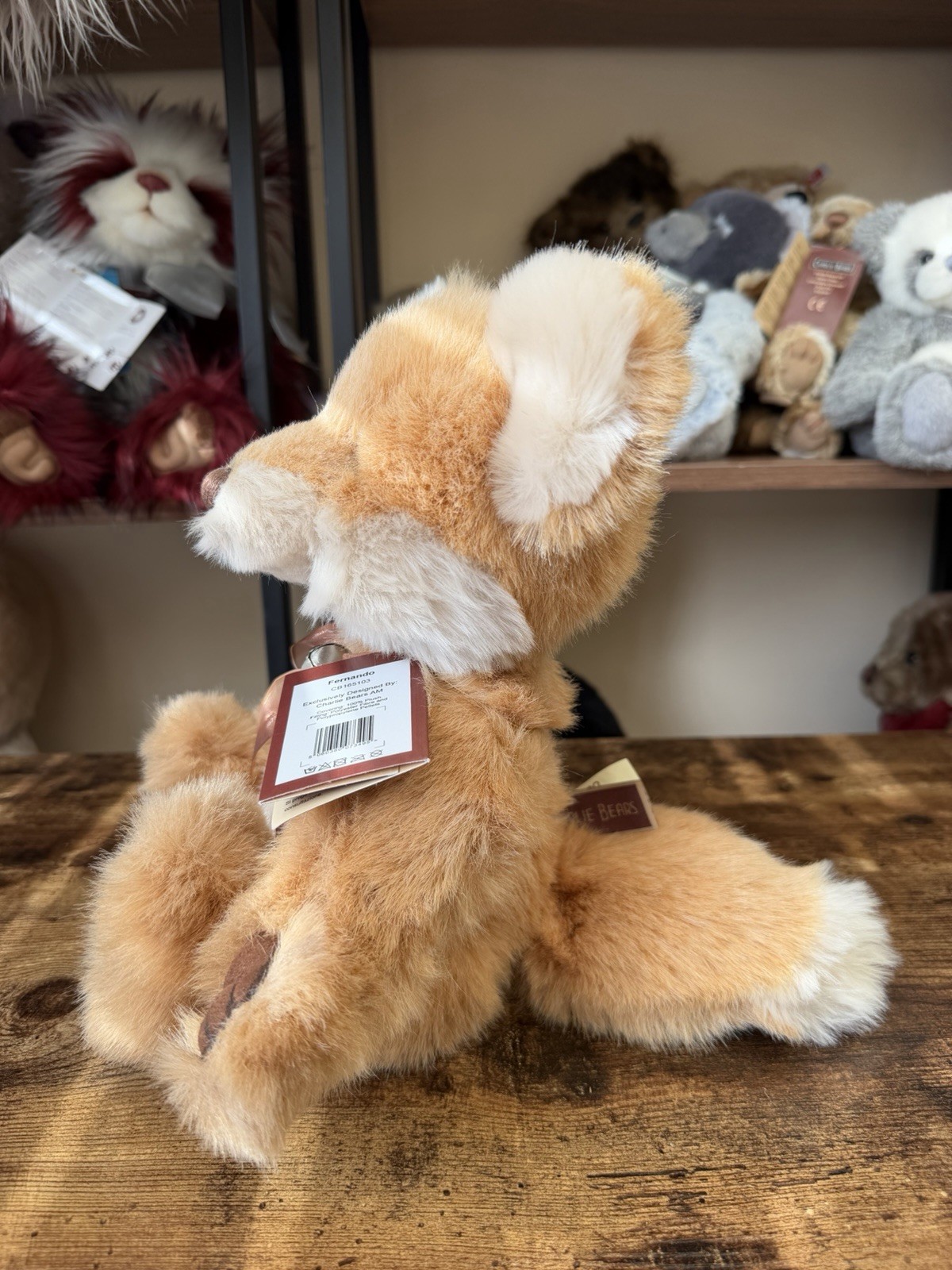 Charlie Bear FERNANDO Fox Retired with Tags Rare - Image 6