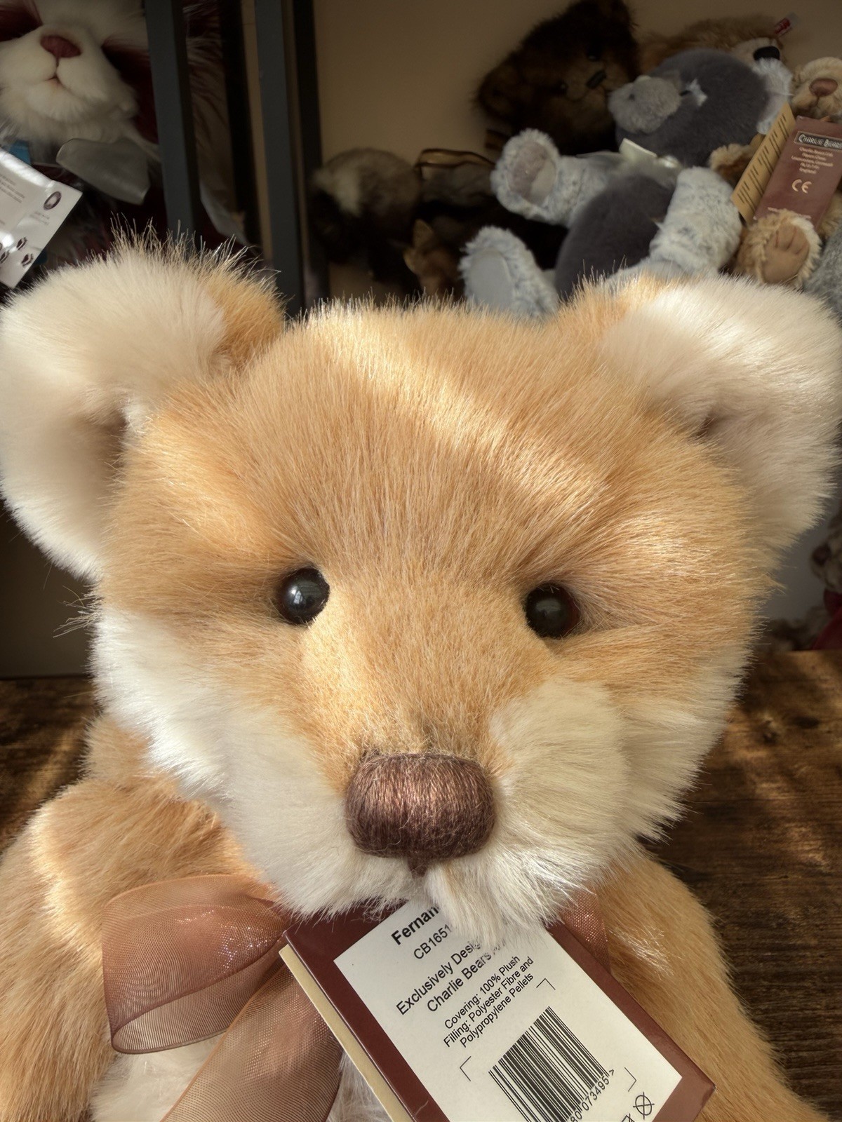 Charlie Bear FERNANDO Fox Retired with Tags Rare - Image 7