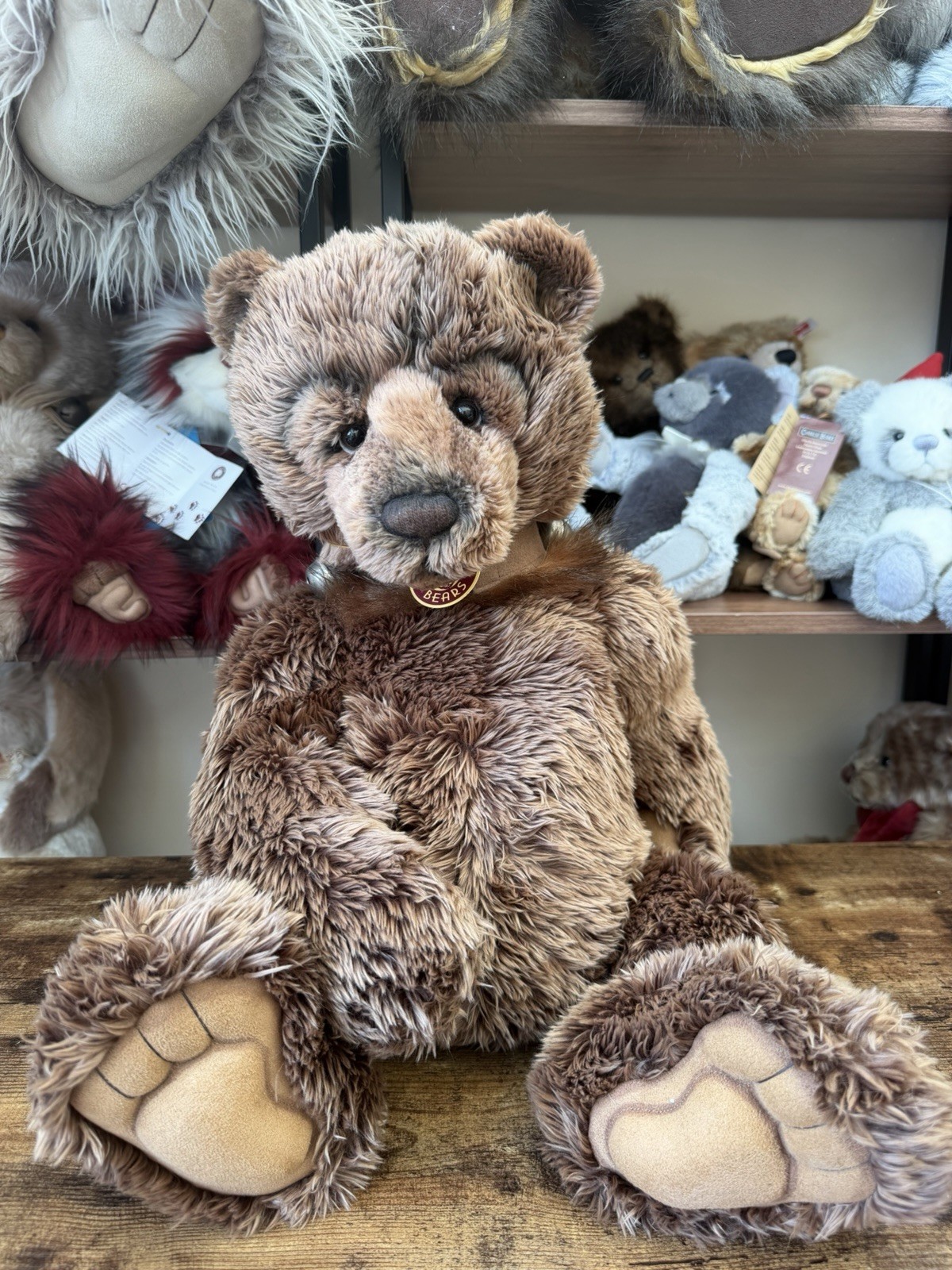 Charlie Bears Brutus Teddy Bear Isabelle Lee Retired Tagged Jointed Collectable - Image 4