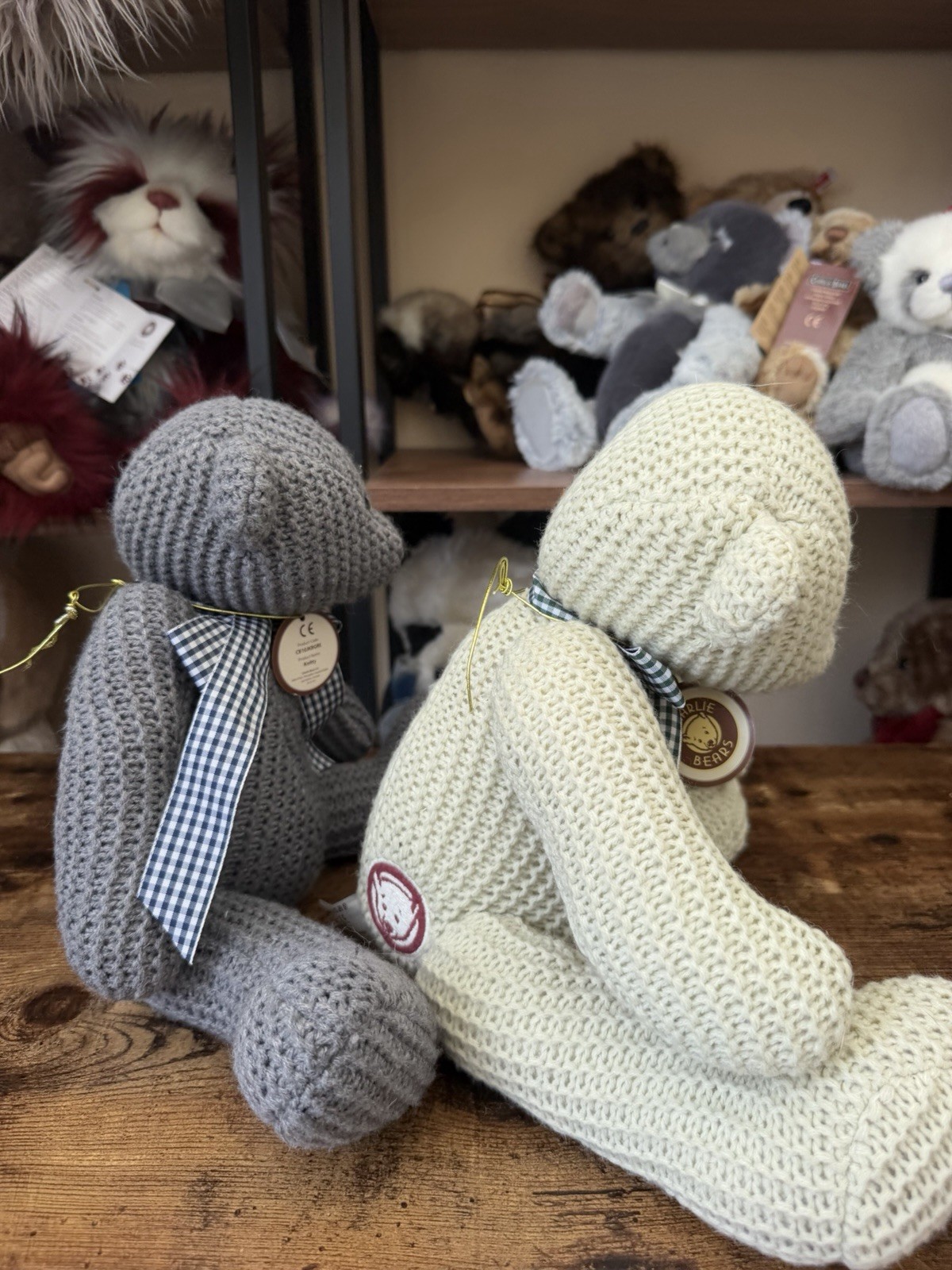 Charlie Bears Knitty Knotty Knitted Bears New With Tags - Image 6
